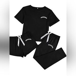 NWOT 3 piece pajama set